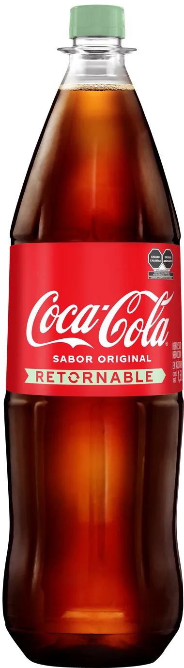 Botella retornable de Coca-Cola de 1.5 litros